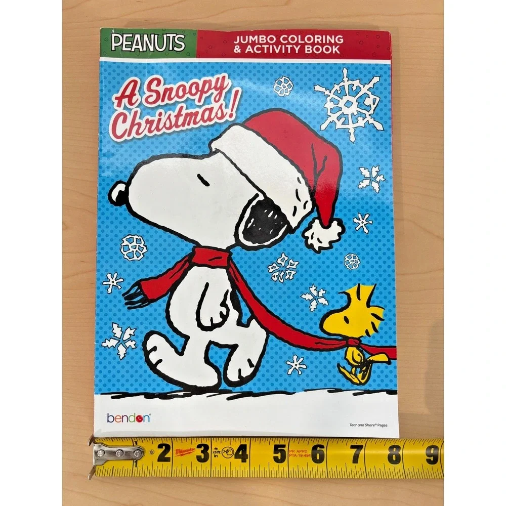 LOT OF 3 Peanuts Snoopy Christmas Coloring Book Lot Holiday Fun Activity Books